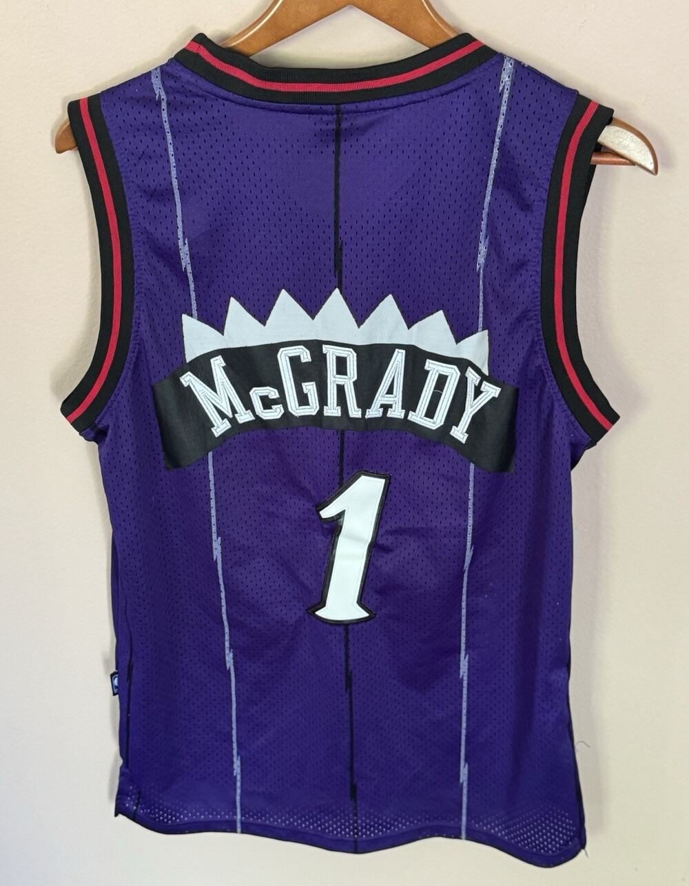 Tracy McGrady Toronto Raptors #1 Nike Team NBA Jersey Sm Length + 2 Throwback